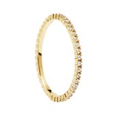 P D Paola Essentials Dames Ring Zilver - Goudkleurig - One-size