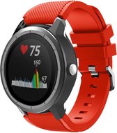 Siliconen Smartwatch bandje - Geschikt voor  Garmin Vivoactive 3 siliconen bandje - rood - Horlogeband / Polsband / Armband