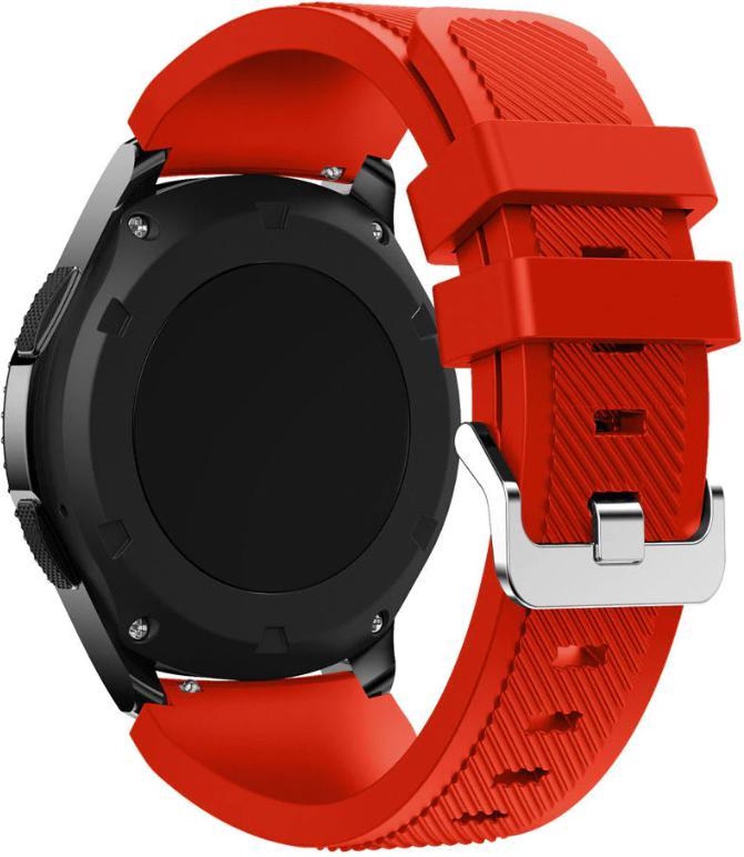 Geschikt voor Polar Vantage M silicone band - rood - 46mm