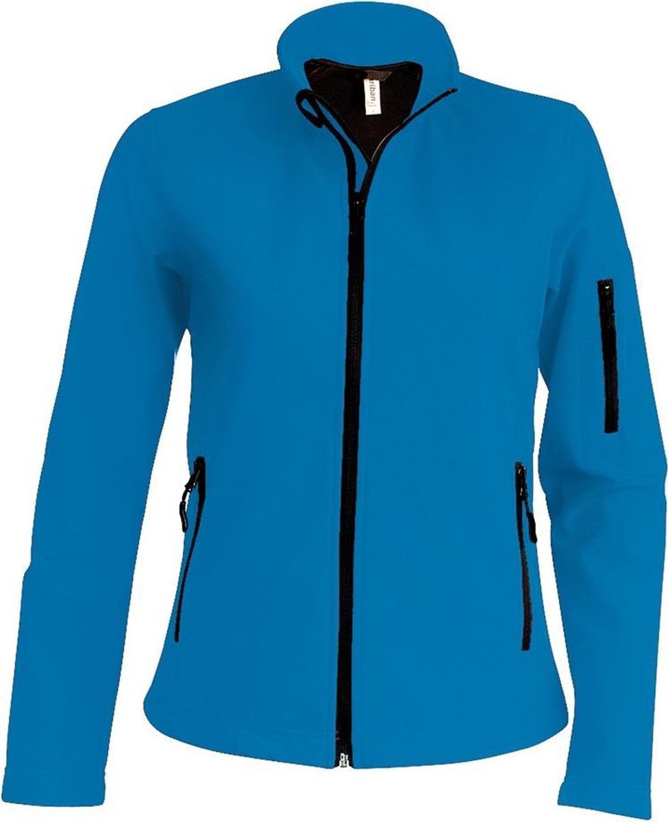 Kariban Dames/dames Soft Shell-jas Aqua Blauw