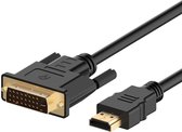 HDMI naar Displayport - ZINAPS aansluitkabel HDMI naar DVI, 1080P CL3 Beoordeeld High Speed ​​bidirectionele Kabel, 1,8m, Zwart