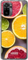 6F hoesje - geschikt voor Xiaomi Redmi Note 10 Pro -  Transparant TPU Case - Citrus Fruit #ffffff