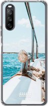 6F hoesje - geschikt voor Sony Xperia 10 III -  Transparant TPU Case - Sailing #ffffff