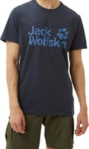 Jack Wolfskin Brand Logo Outdoorshirt Blauw Heren - Maat L