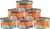 Almo Nature Natvoer voor Katten - Daily Menu Mousse - Glutenvrij - Graanvrij - 24 x 85g - Blokjes met Kalkoen en Eend