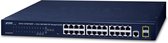 PLANET GS-4210-24T2S netwerk-switch Managed L2 Gigabit Ethernet (10/100/1000) 1U Blauw