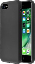 MH by Azuri liquid silicon cover - zwart - voor iPhone 8