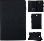 Haar zijdeachtige textuur effen kleur horizontale flip lederen tas met houder & kaartsleuven & fotolijst & antislipstrip voor Samsung Galaxy Tab A 10.1 / T580 (zwart)