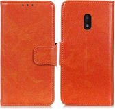 Voor Nokia C1 Plus Nappa Texture Horizontale Flip Leren Case met Houder & Kaartsleuven & Portemonnee (Oranje)