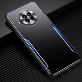 Voor Xiaomi Redmi Note 9 Pro Blade Series TPU Frame + Titaniumlegering Zandstralen Technologie Backplane + Kleur Aluminiumlegering Decoratieve rand Mobiele telefoon Beschermende schaal (zwart