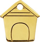 Dog House koperen dierenpenning small/klein 2 cm x 2,09 cm RedDingo