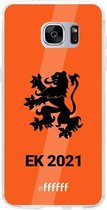 6F hoesje - geschikt voor Samsung Galaxy S7 Edge -  Transparant TPU Case - Nederlands Elftal - EK 2021 #ffffff