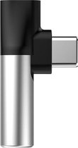 2 in 1 USB-C naar USB-C en 3.5mm AudioJack Splitter - Baseus L41