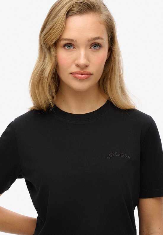 Superdry Essential Logo Emb T-shirt Met Korte Mouwen Zwart M Vrouw