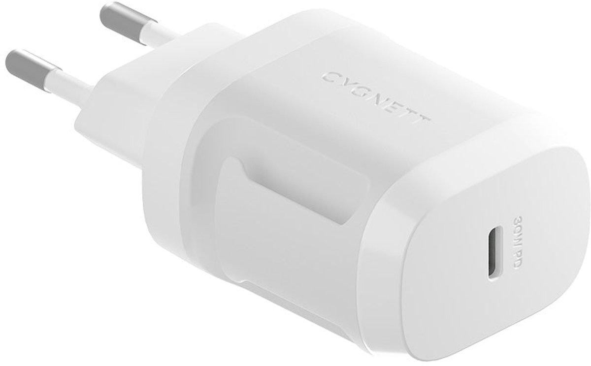 Cygnett PowerMaxx 30W PD GaN Wall Charger - Wit
