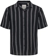 ONLY & SONS ONSTREV LIFE REG STRIPE SS SHIRT NOOS Heren Overhemd - Dark Navy