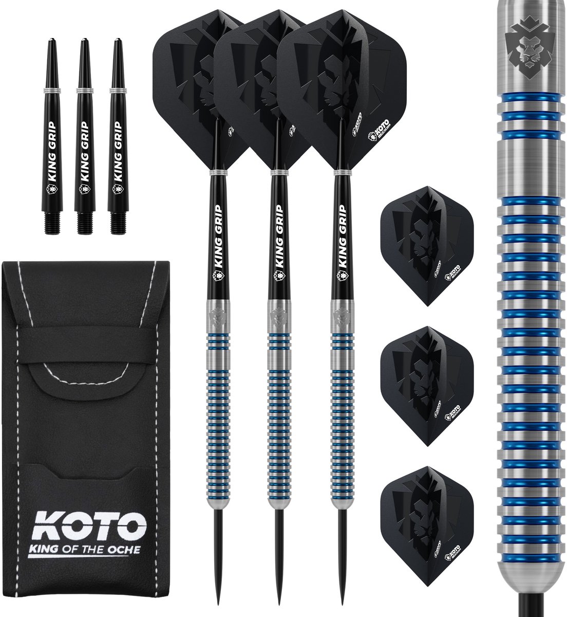 KOTO - Sting Blue Electro - 90% Darts - 24G - Blauw - Stevige Ringgrip