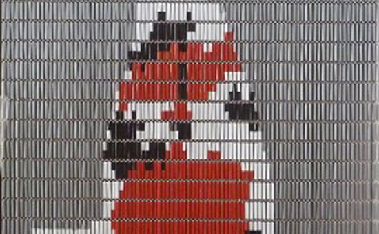 Vliegengordijnexpert Vliegengordijn koi karper - 90x210 cm -zilver wit zwart rood — afbeelding 3