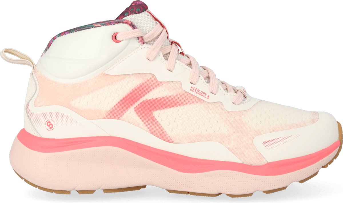Keen Leiki Mid Dames Wandelschoenen Birch/Cameo Rose Roze
