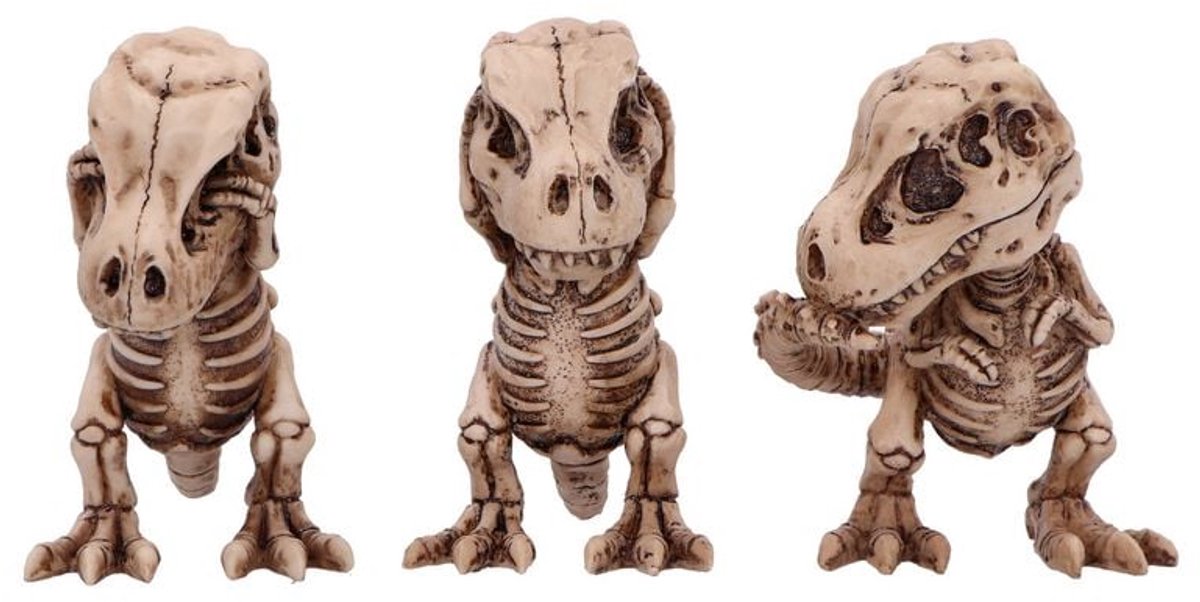 Nemesis Now Three Wise Tyrannosaurus Rex Skeletons Unisex beeld - meerkleurig - Standard
