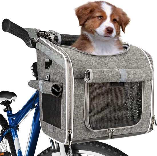 Panier de vélo pour Chiens GoRide® - Grijs - 45 x 35 x 34 cm