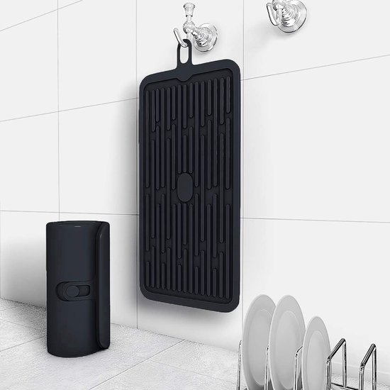Siliconen Afdruipmat Voor Keuken – Beschermt Je Aanrecht, Opvangt Water, Veel Kleuren