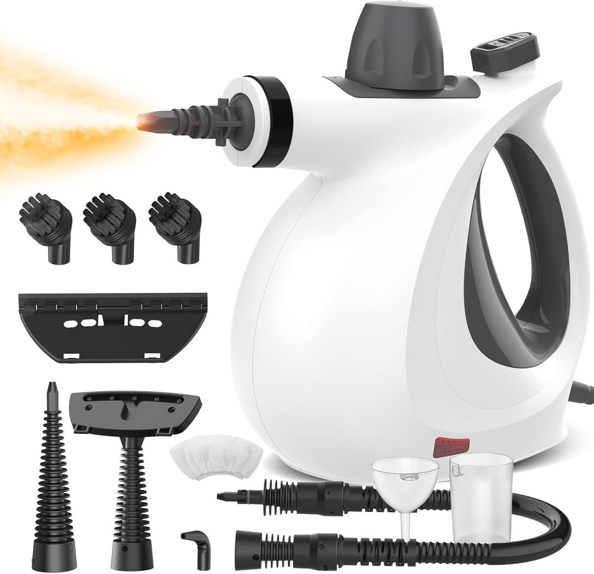 Stoomreiniger met 11 accessoires – Krachtige 1050W handapparaat voor vloeren en meubels