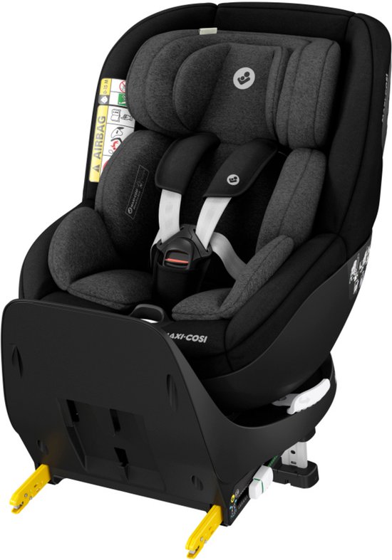 Maxi-Cosi Mica Pro Eco i-Size Autostoeltje - 360° draaibaar - Gerecyclede stoffen - Authentic Black - Vanaf de geboorte tot ca. 4 jaar