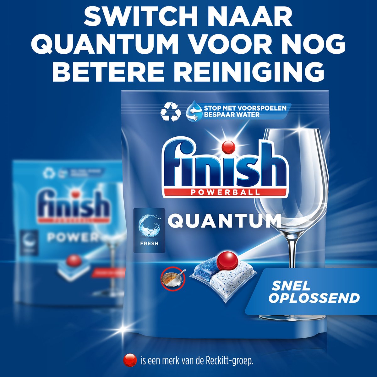 Finish Quantum All in One regular vaatwastabletten - 140 capsules — afbeelding 2