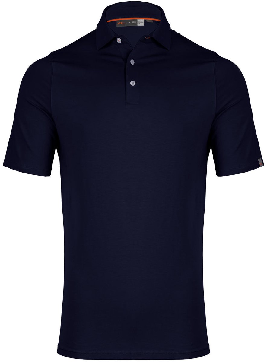 Kjus Men Hollow Pima Polo S/S – Outdoor Kleding Fleeces en Truien Polo’s Blauw