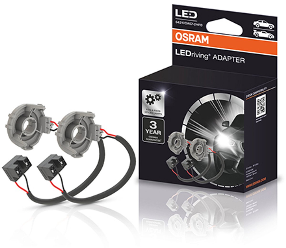 OSRAM Adapter voor Night Breaker H7-LED 64210DA07 Bouwvorm (autolamp) H7, Adapter für Night Breaker H7-LED