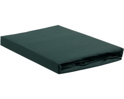 Ambiante Katoen - Splittopper Hoeslaken - 180x200 - Donker Groen