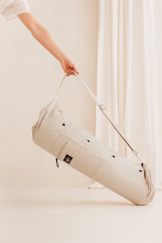 Yogatas katoen eco sand - Lotus van Merkloos — afbeelding 3