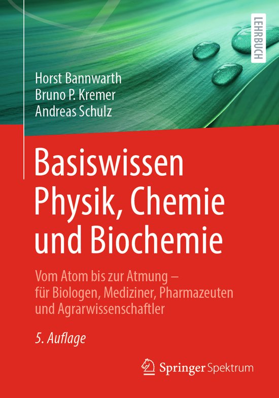Basiswissen Physik, Chemie und Biochemie - cover