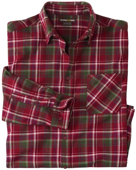 Atlas For Men Geruit Flanellen Overhemd Atlas® Heren Verkrijgbaar In Grote Maten 5xl 1676371886