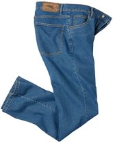 Jean Homme Regular ATLAS FOR MEN - Taille Semi-Elastiquée Stretch Coupe Droite Grandes Tailles