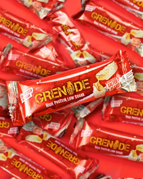 Grenade Protein Bar White Chocolate Salted Peanut 20g Protein - Doos 12x 60g - 720g - Eiwitrepen voor Twee Weken - Eiwitten voor Spieren - Sportvoeding - Tussendoortjes — afbeelding 4
