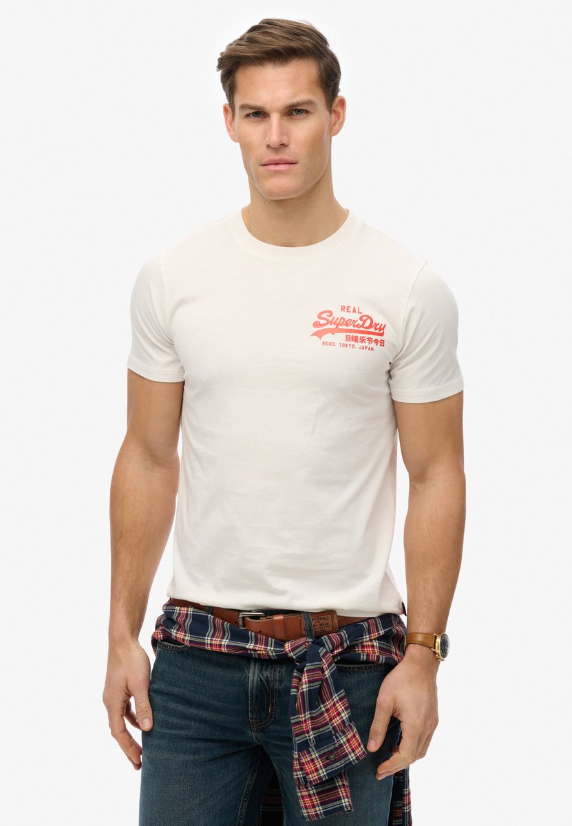 Superdry Vintage Logo Tokyo Shirt Heren Wit