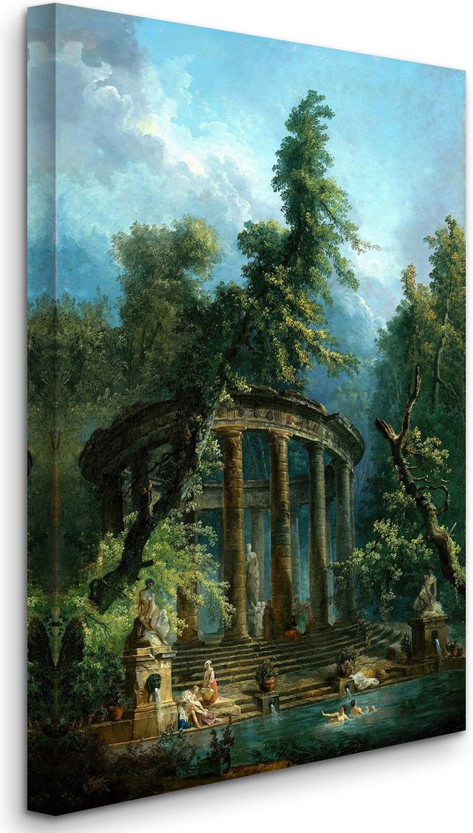 Hubert Robert - The Bathing Pool (1777) - 3:2