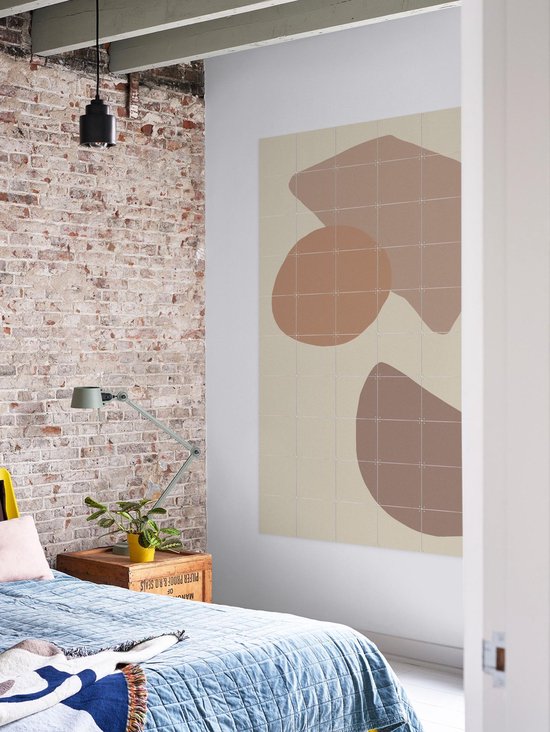 IXXI Mocha, Divers - 100 x 140 cm - Support de suspension gratuit - Grande décoration murale et affiches - Minimaliste, Graphisme, Abstrait, Géométrique