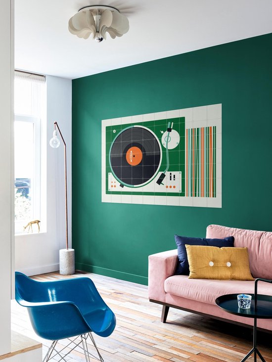 IXXI Record Player - Décoration murale - Vintage - 140 x 100 cm