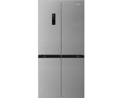 Smeg FQI48XD, Vrijstaand, Frans deur, Antraciet, LED, Op de deur, R600a