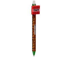 Pen Blauw - Minecraft TNT Block - Uitwisbaar Inkredible - 16.5cm