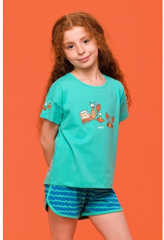 Get Trend Pyjama voor meisjes, korte zomerpyjama, set van 2, zacht nachthemd, set voor kinderen, peuters, tieners, 7-8 Jaar