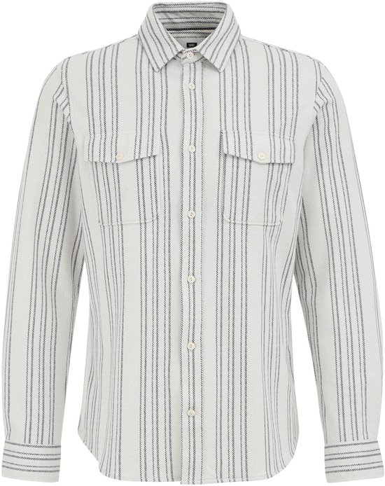 WE Fashion Heren Regular fit overshirt met print