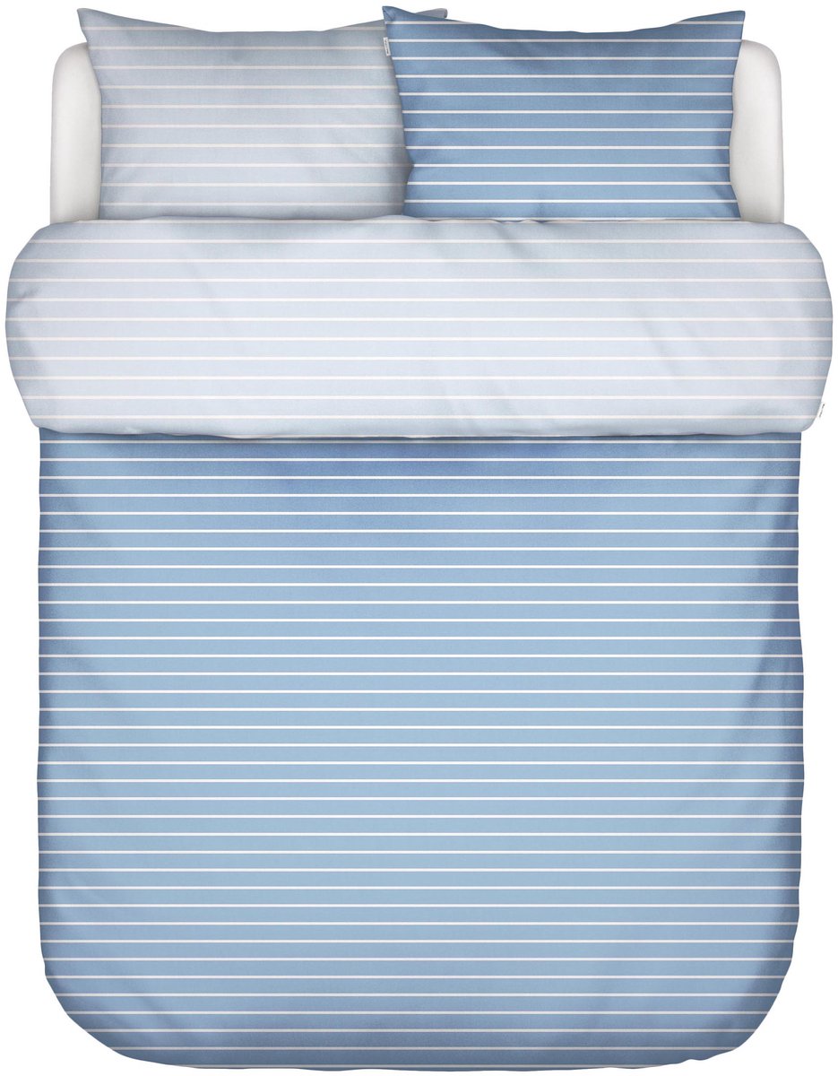Marc O'Polo Thyra Dekbedovertrek Biologisch Katoen Denim blue - Lits-Jumeaux XL – 260x200/220 cm