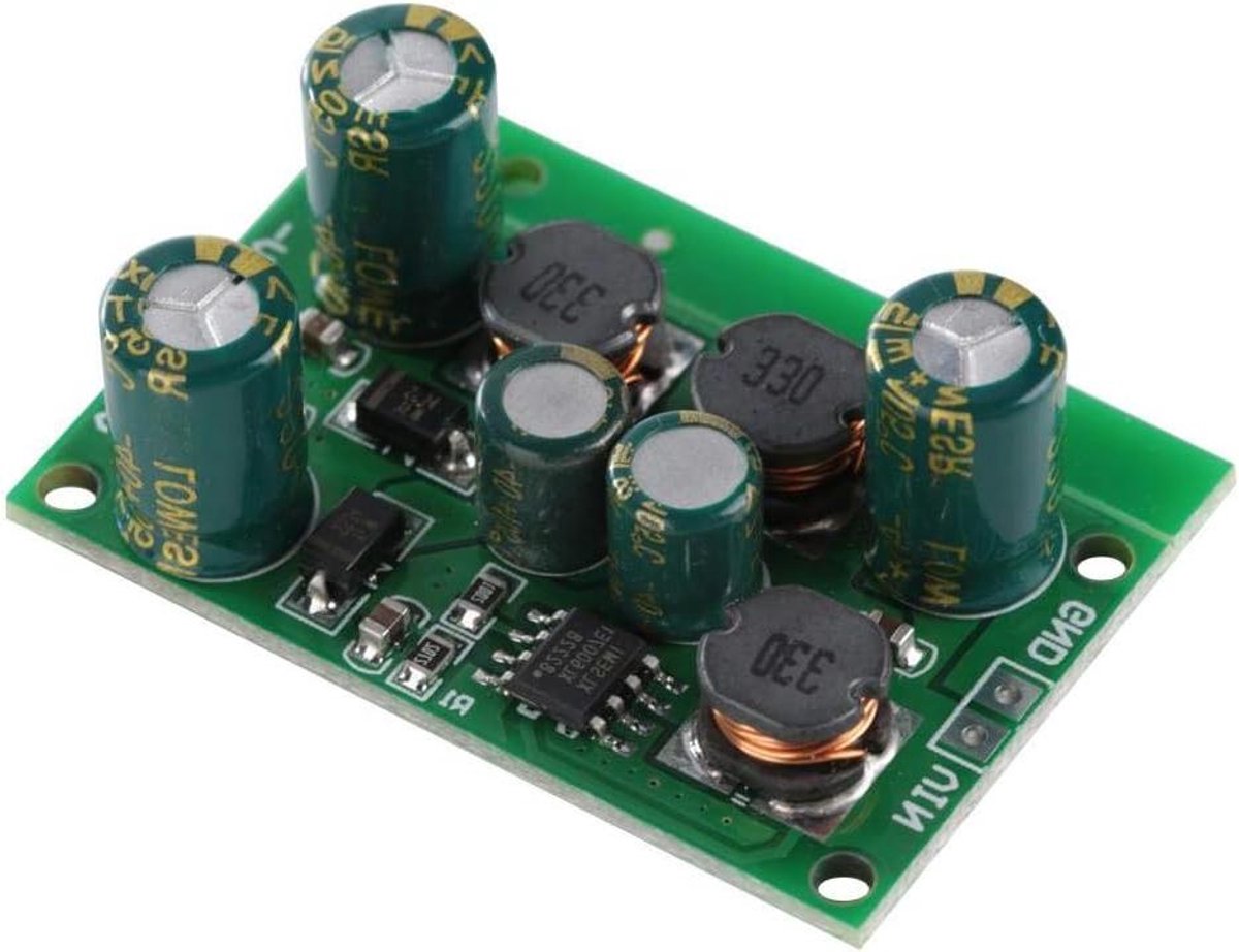Aanpassing titel: Positieve en negatieve spanning DC-DC Boost Converter, uitgang ±12V
