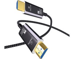 HDMI 8K Glasvezelkabel 3m van MMOBIEL - 48Gbps Ultra Hoge Snelheid - 8K@60Hz, 4K@120Hz, Dynamic HDR, ARC/eARC, HDMI 2.1, HDCP 2.2/2.3 – AOC Kabel voor PS5/Pro, Xbox One, Laptop, Blu-ray, TV etc.