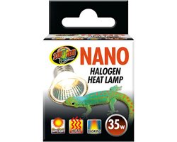 Zoo Med Nano halogeen warmtelamp 35W voor kleine terraria en reptielen