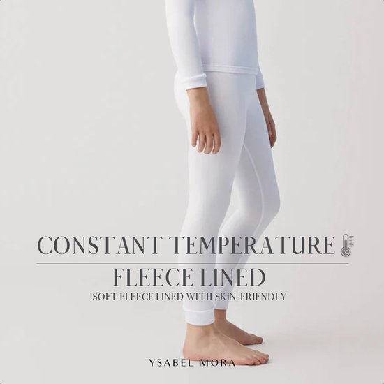 Legging Thermique Fille Doublé Polaire - Collant D'hiver Chaud En Soie, Pour Activités Extérieures, école, Taille 4-16 Ans - 11
